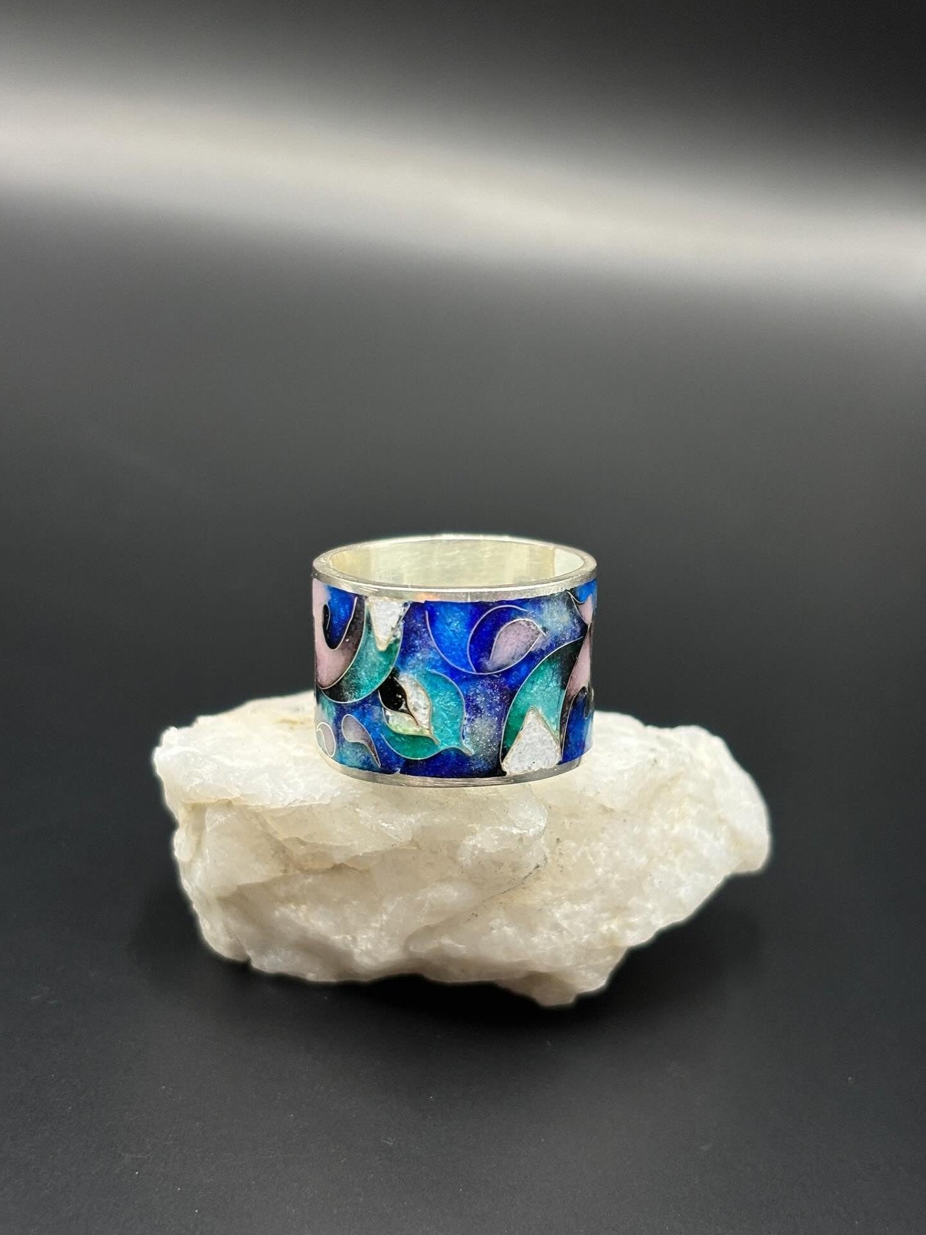 Sõrmus "Blue Abstraction"