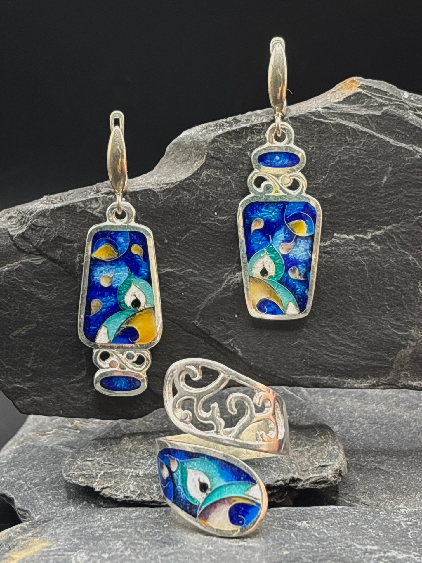 Set "Blue Abstraction"