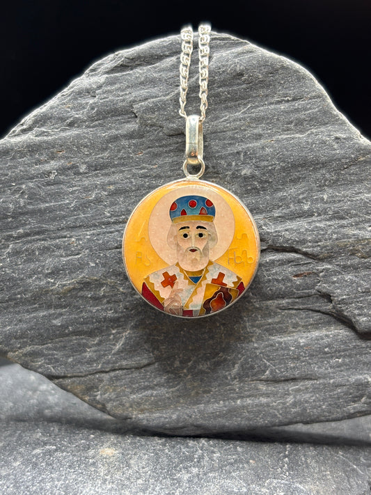 Double-sided pendant "Saint Nicholas the Wonderworker"