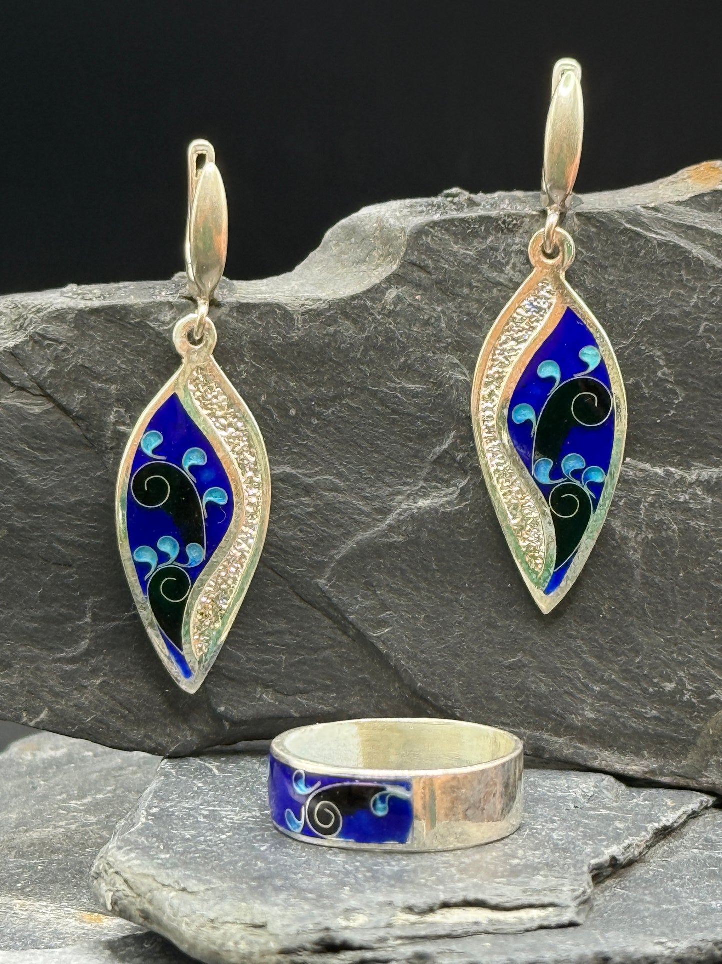 Set "Blue Enamel"