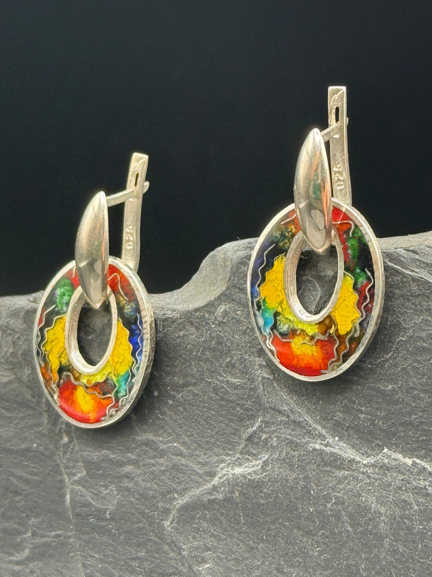Earrings "View from the Rose Garden"