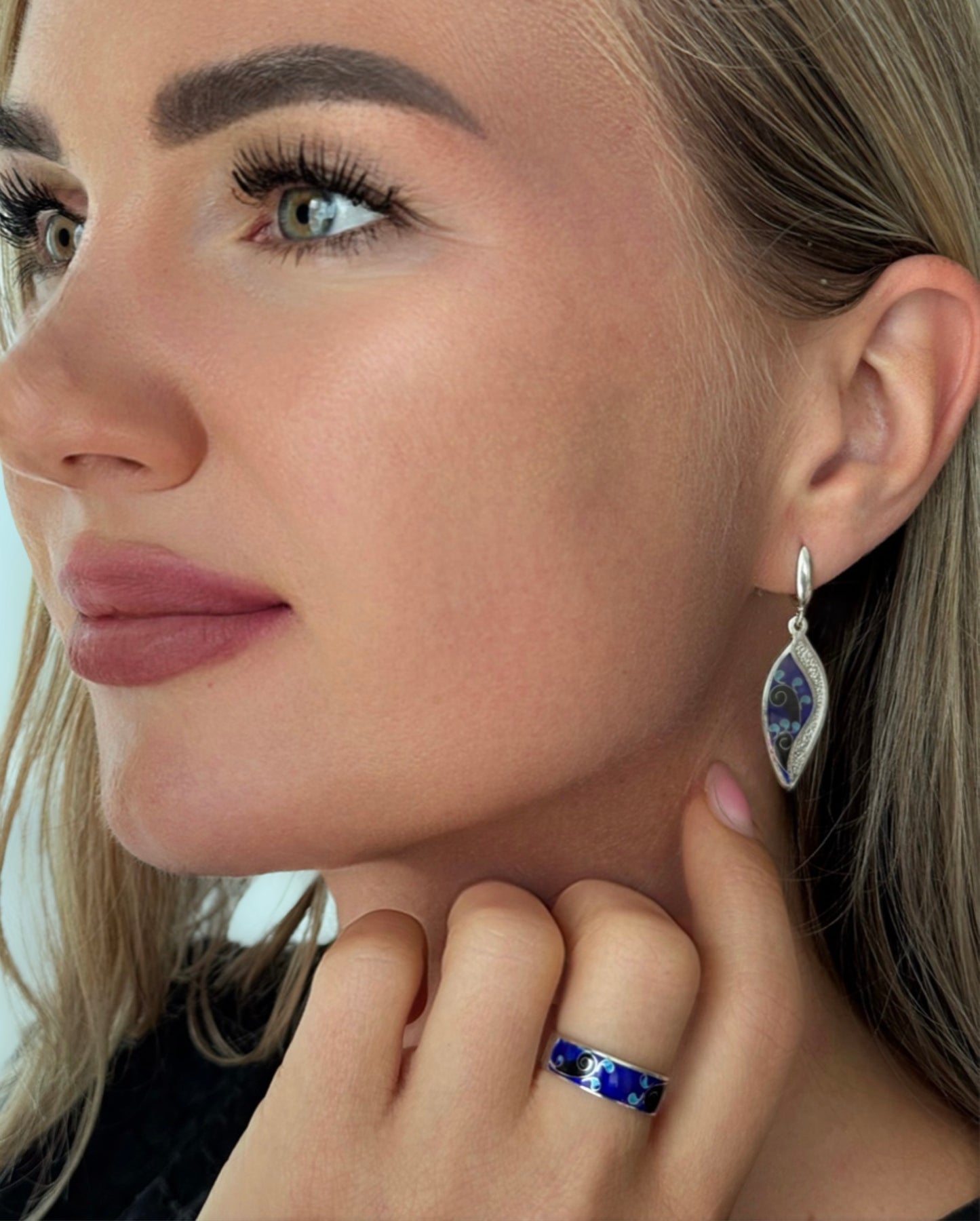 Set "Blue Enamel"
