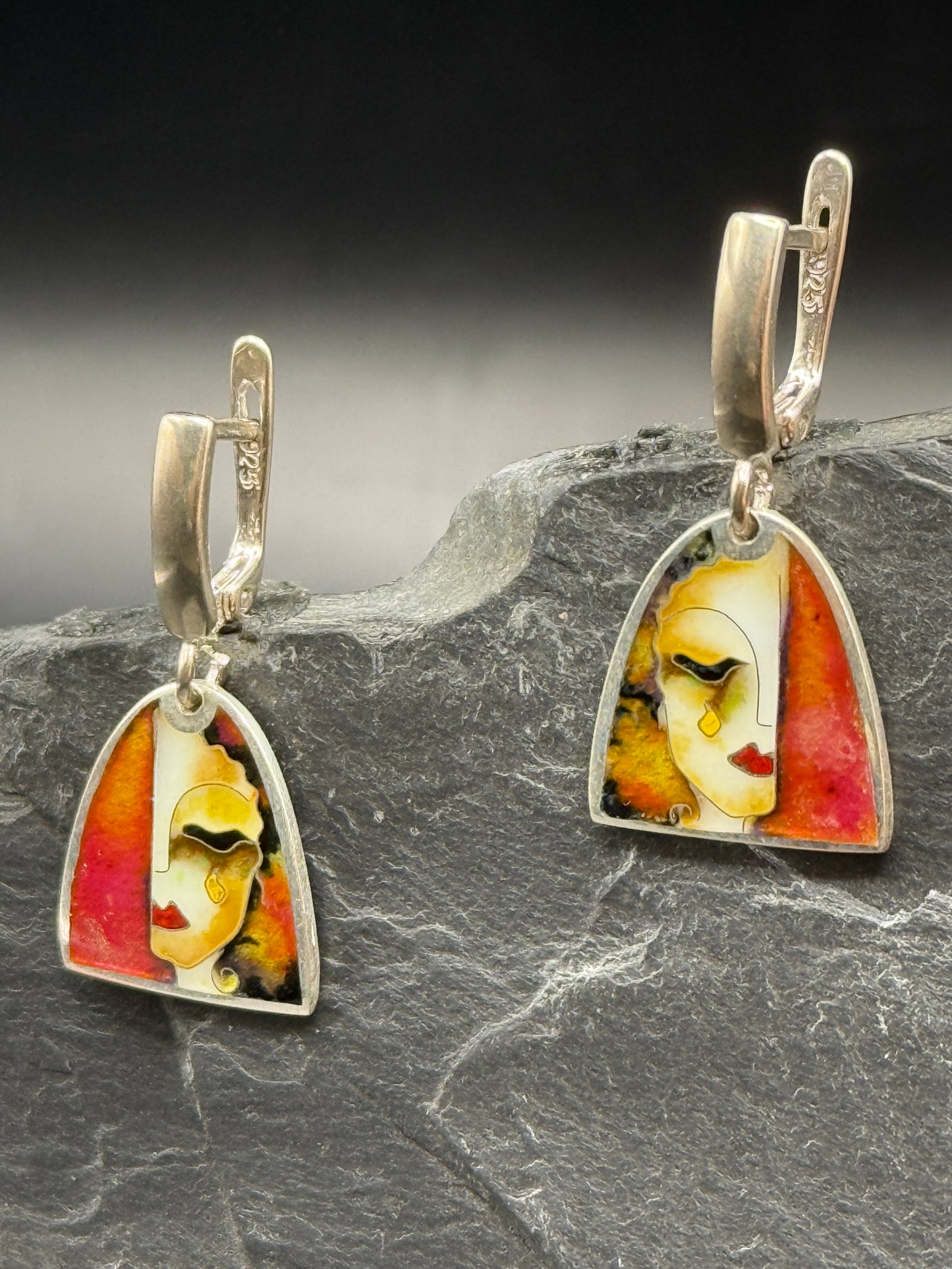 Earrings “Golden Tears”