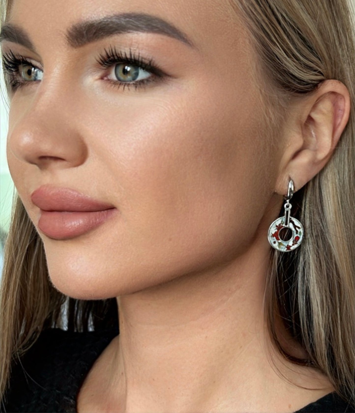 Earings “Winter Pomegranate”