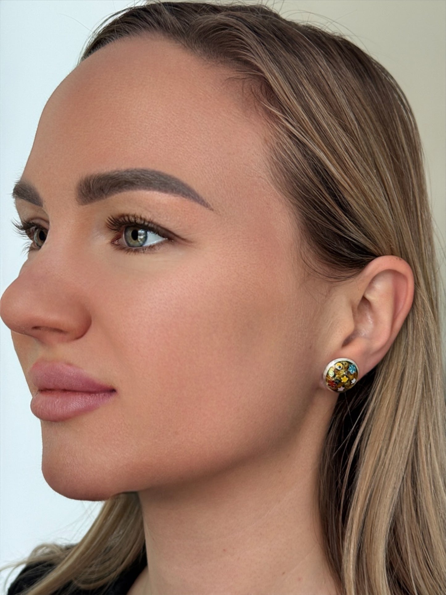 Kõrvarõngad "Värviline abstraktne kõrvarõngas" - Käsitöö email