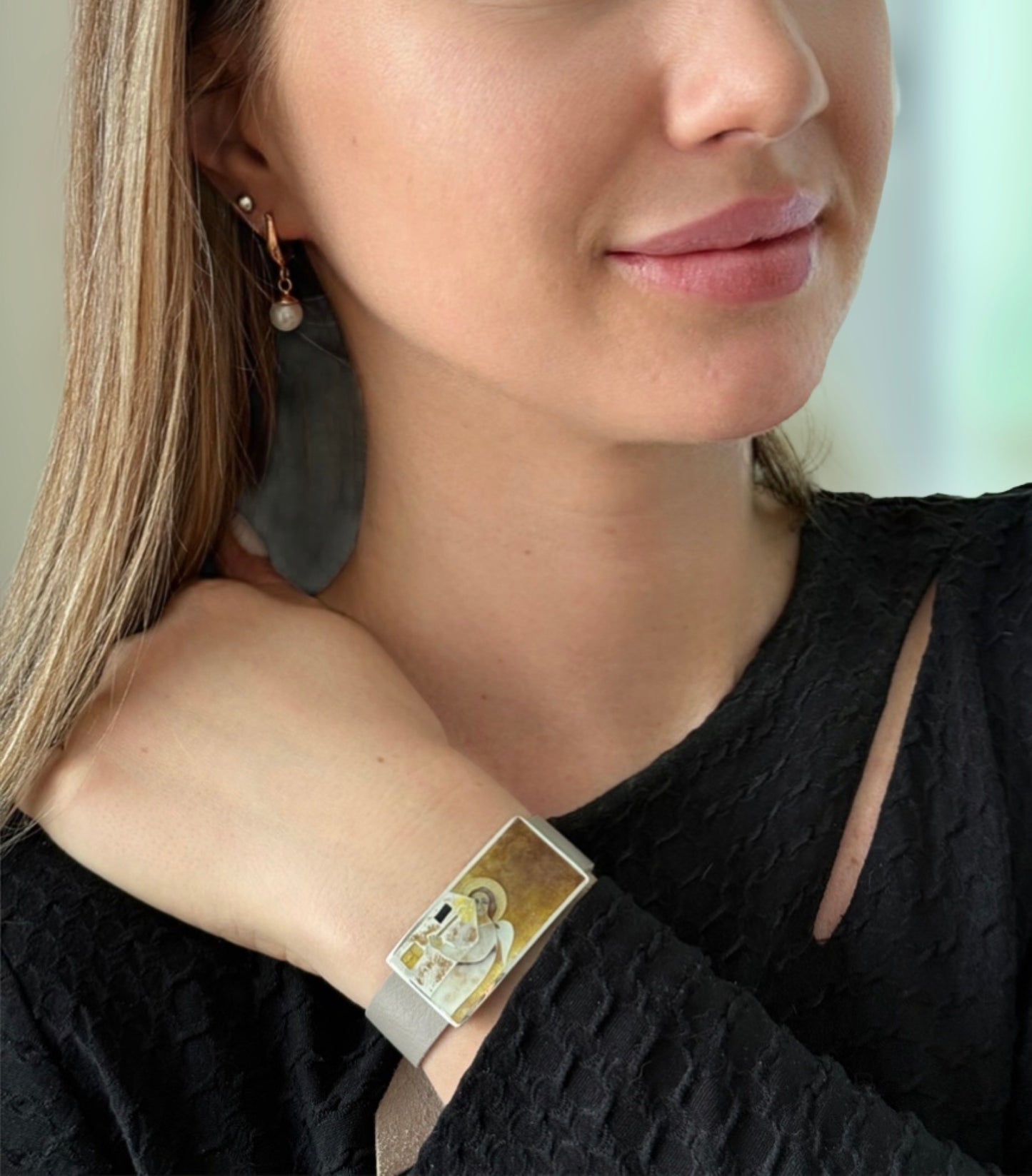 Браслет «Священная тишина» – Минанкари, серебро и эмаль.