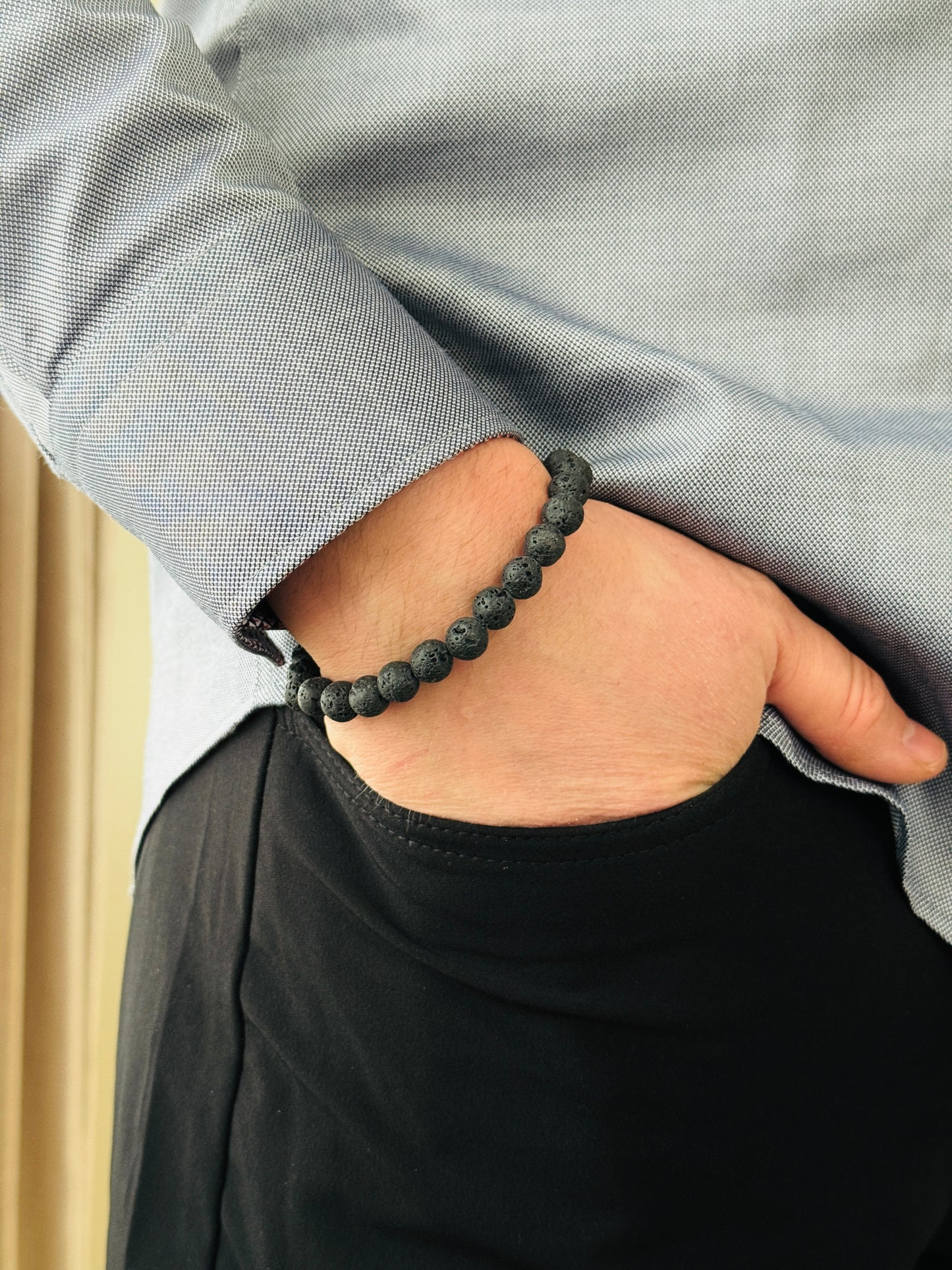 Lava Stone Bracelet – Natural Volcanic Energy