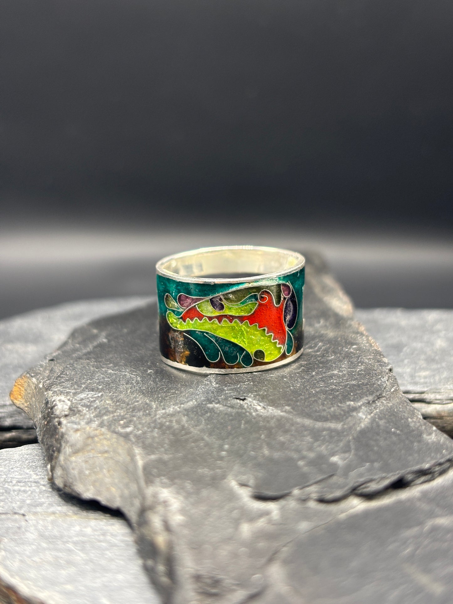 Ring "Emerald Flame "