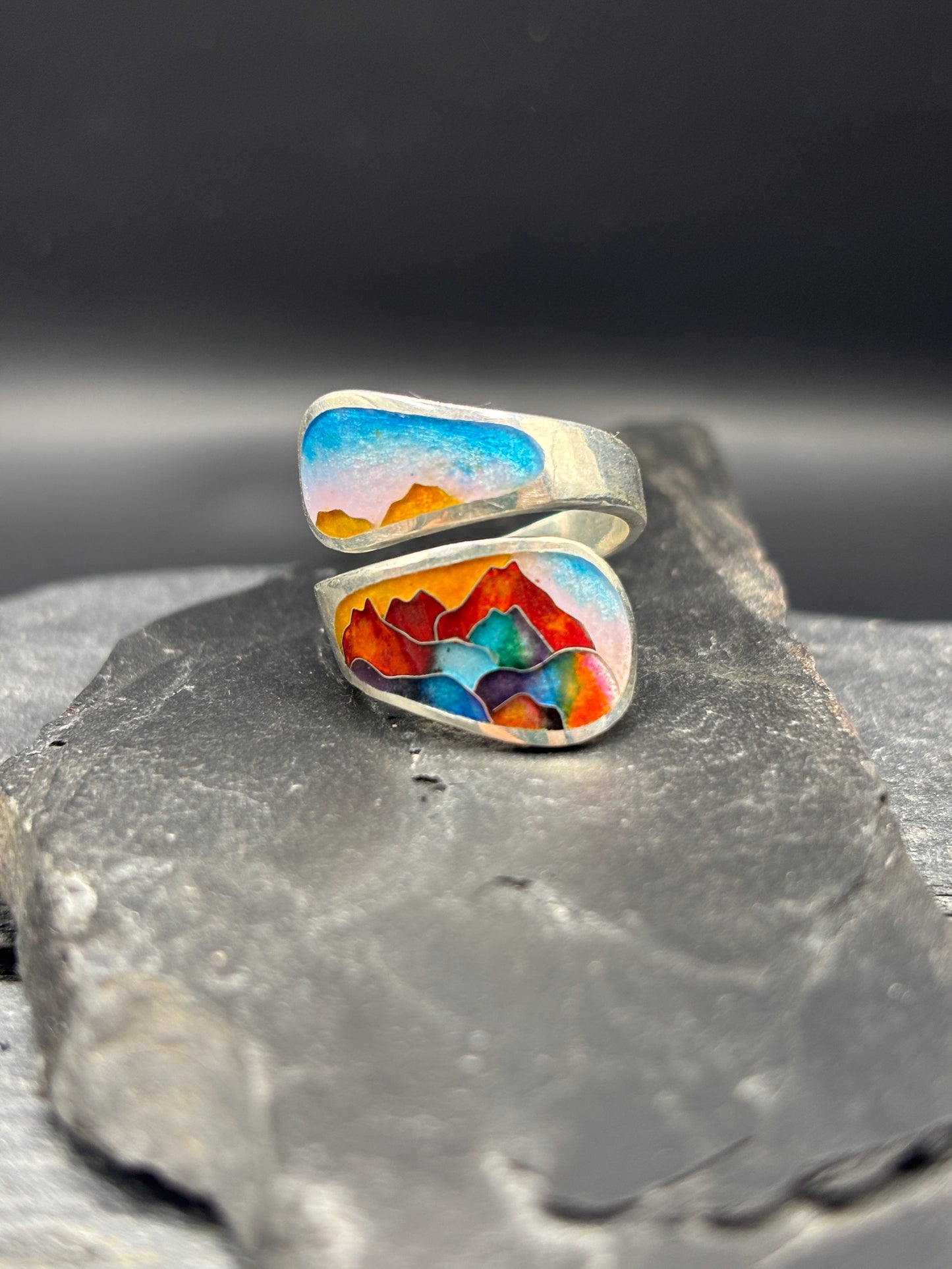 Ring "Mountains at Sunset"
