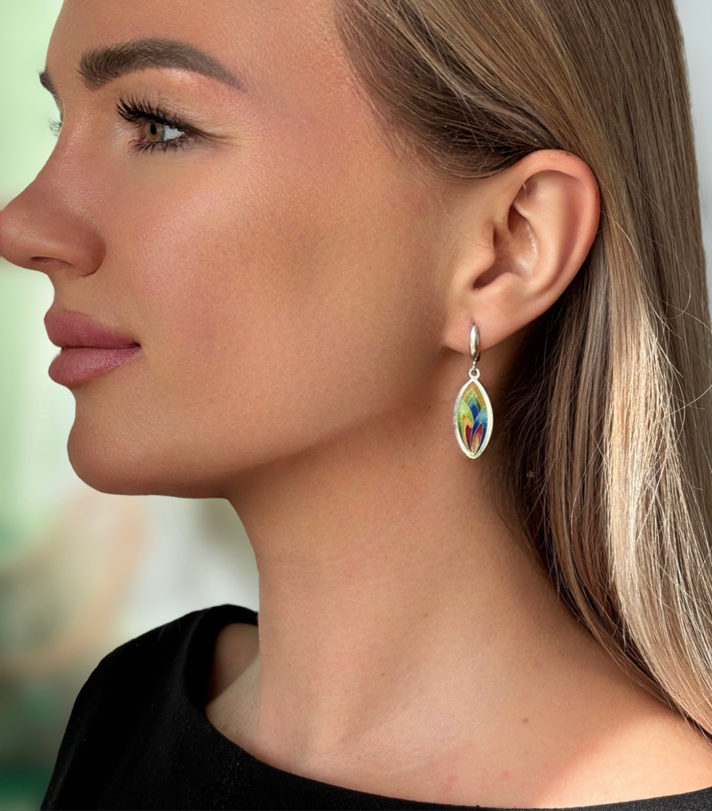 Earrings "Rainbow Fire Earrings"