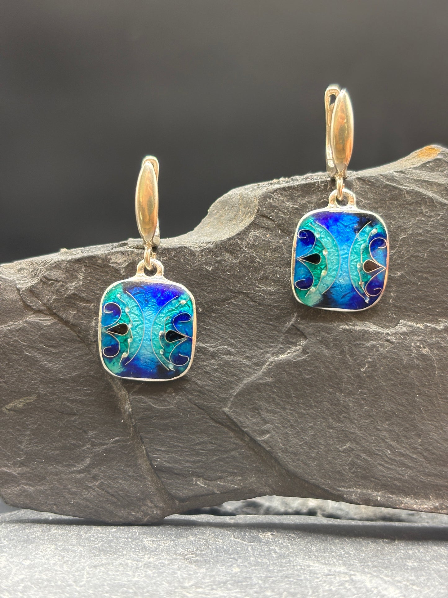 Earrings "Sea Abstraction"