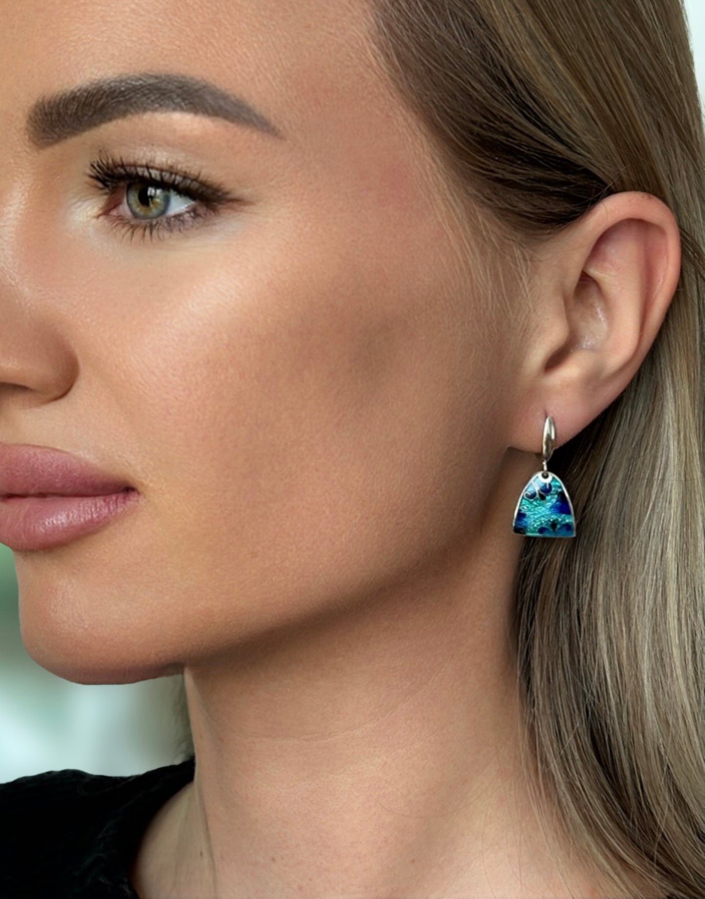 Earrings "Sea Abstraction"