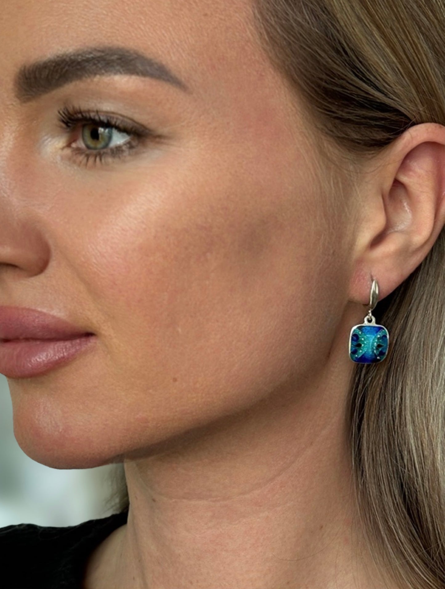 Earrings "Sea Abstraction"