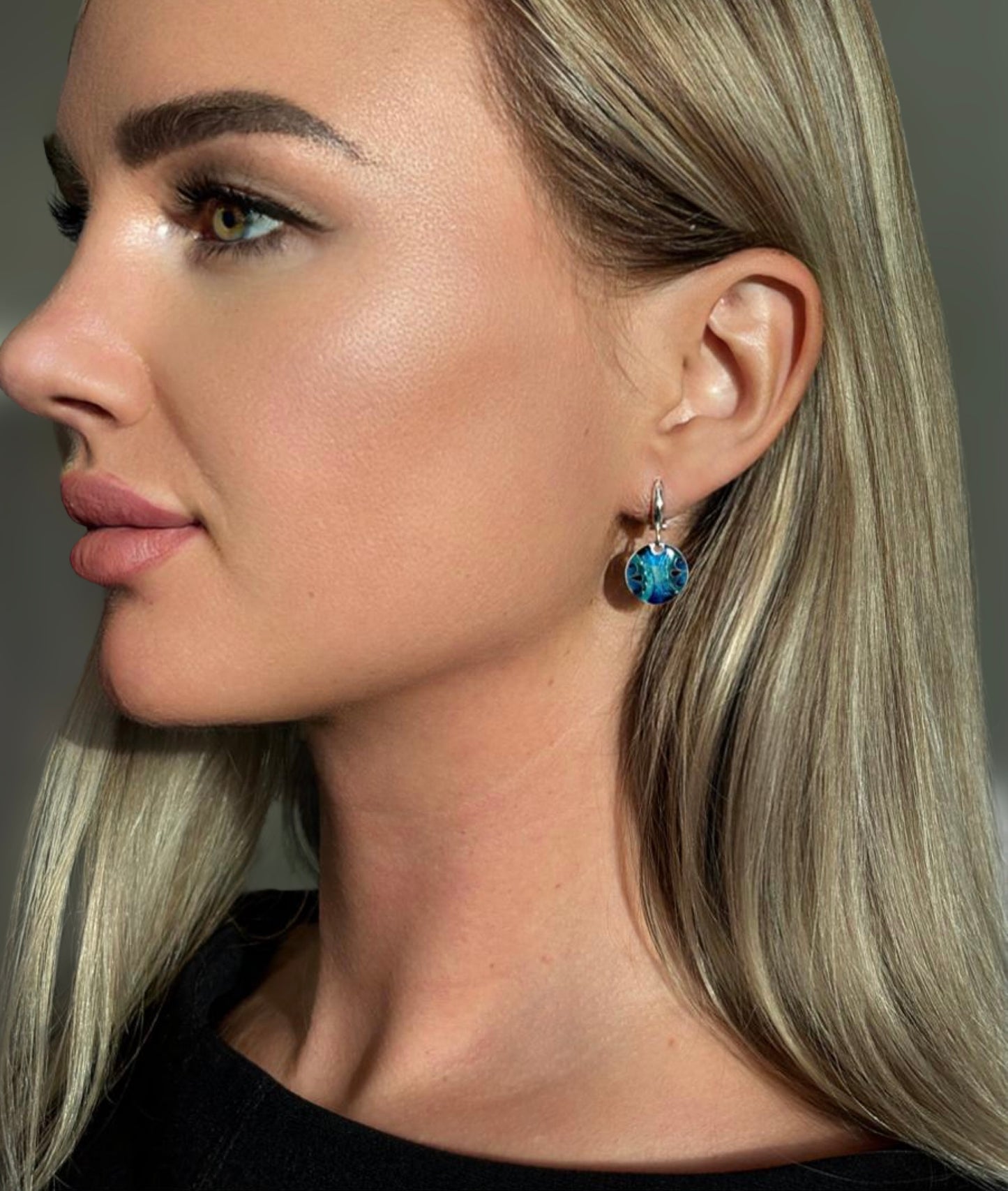 Earrings "Sea Abstraction"