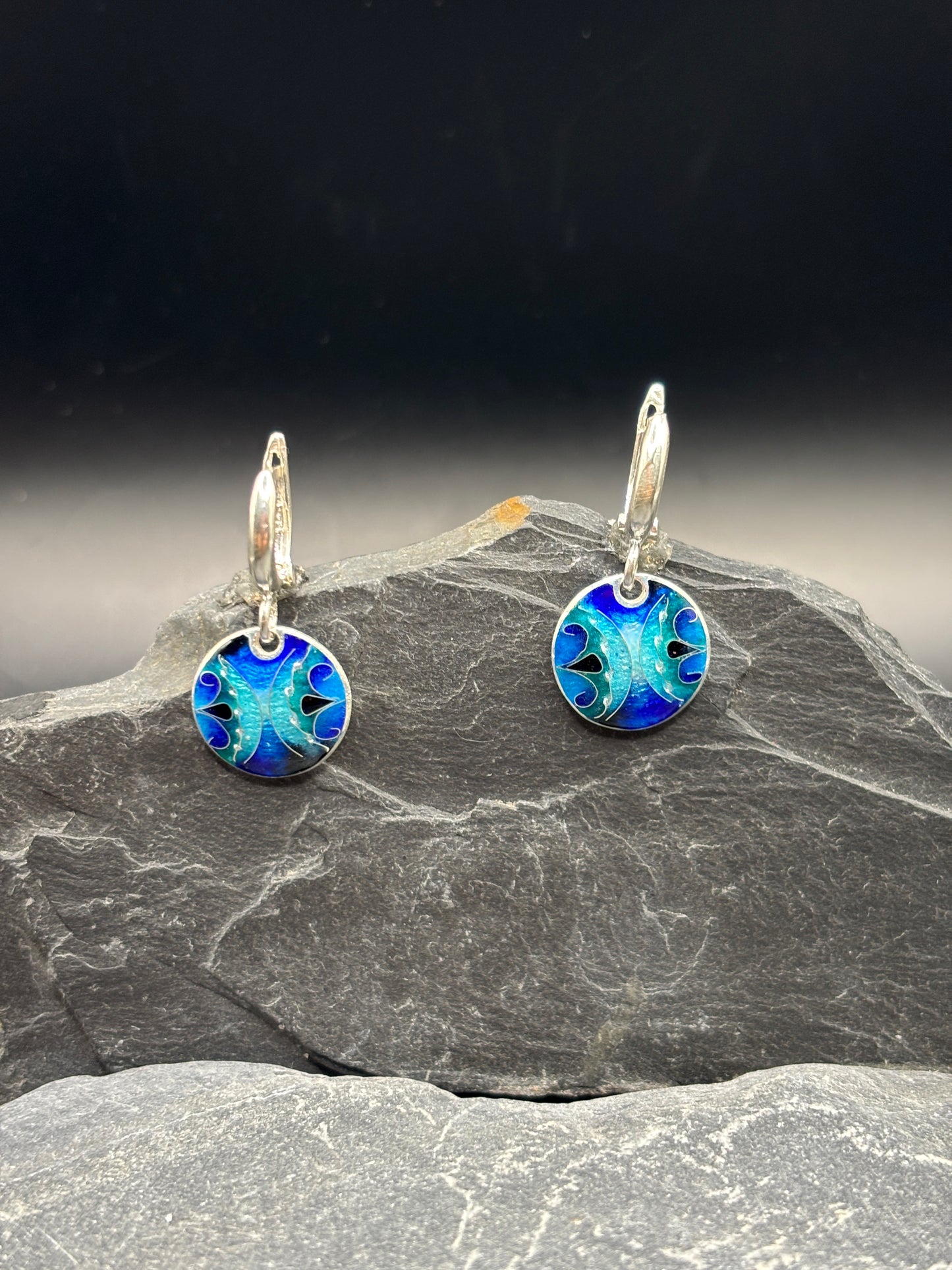 Earrings "Sea Abstraction"