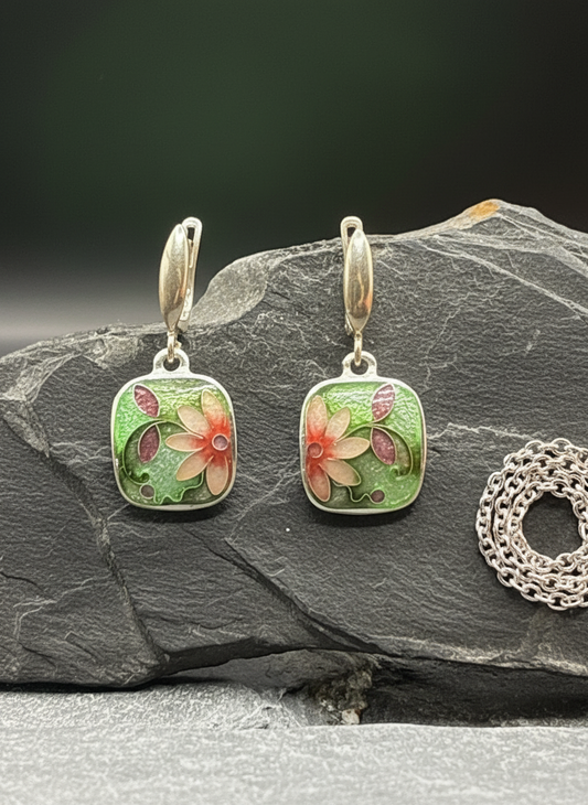 Earrings  "Pastel Floral"