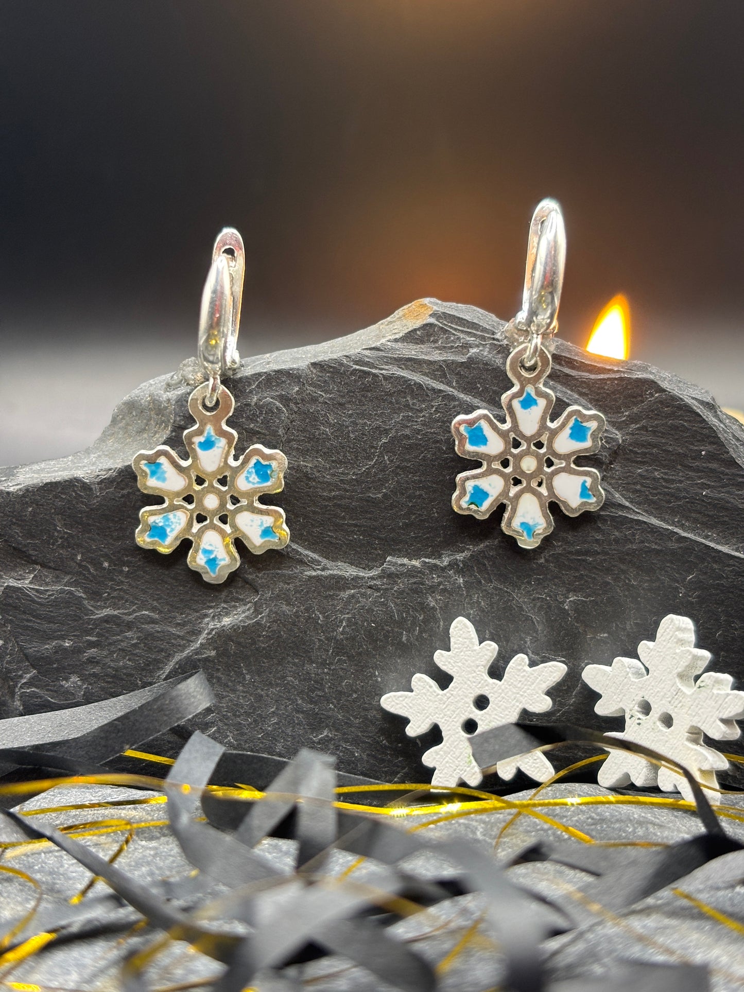 Earrings "Snowflakes".