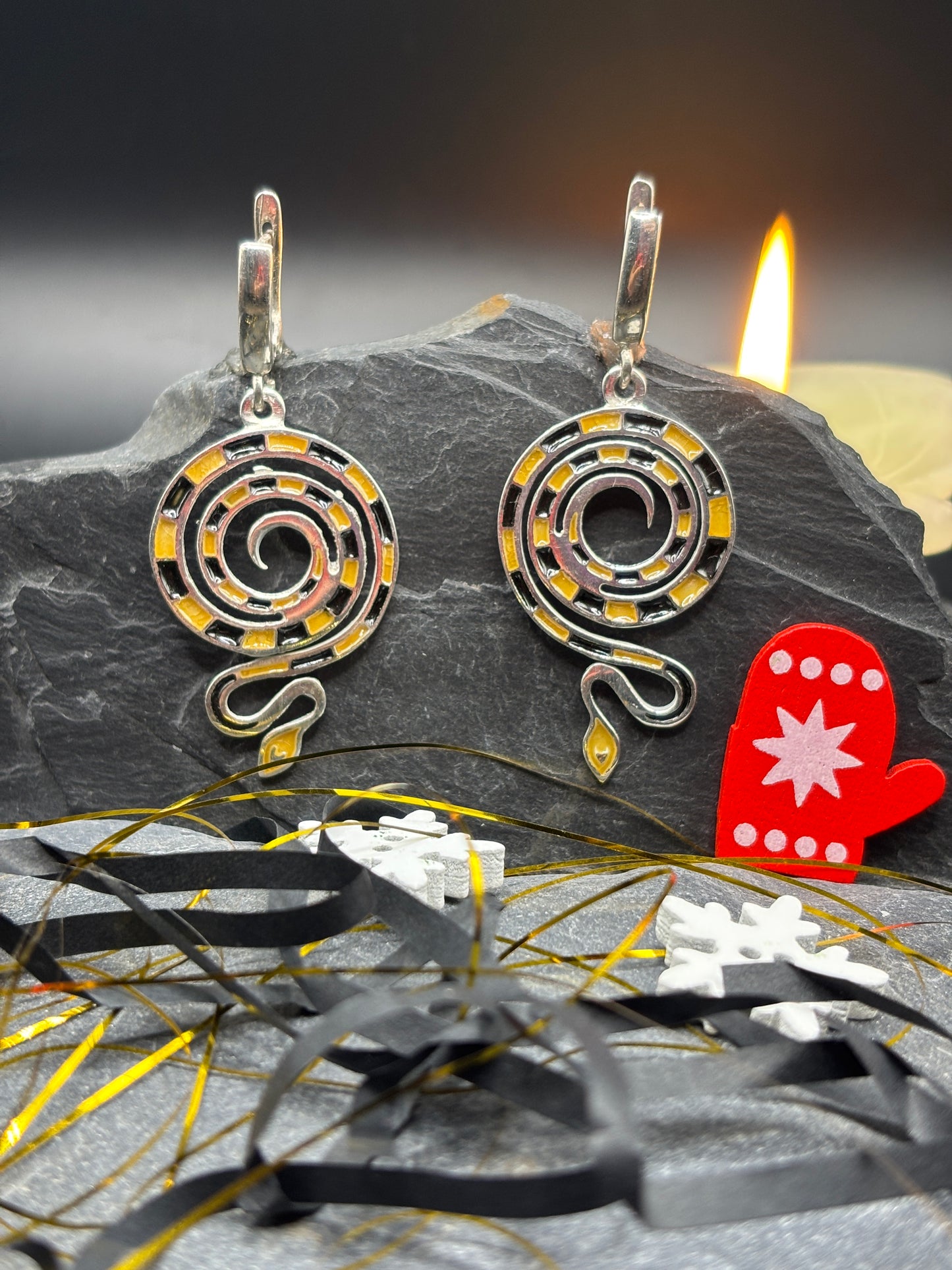 Earrings "New Year 2025 Snake"