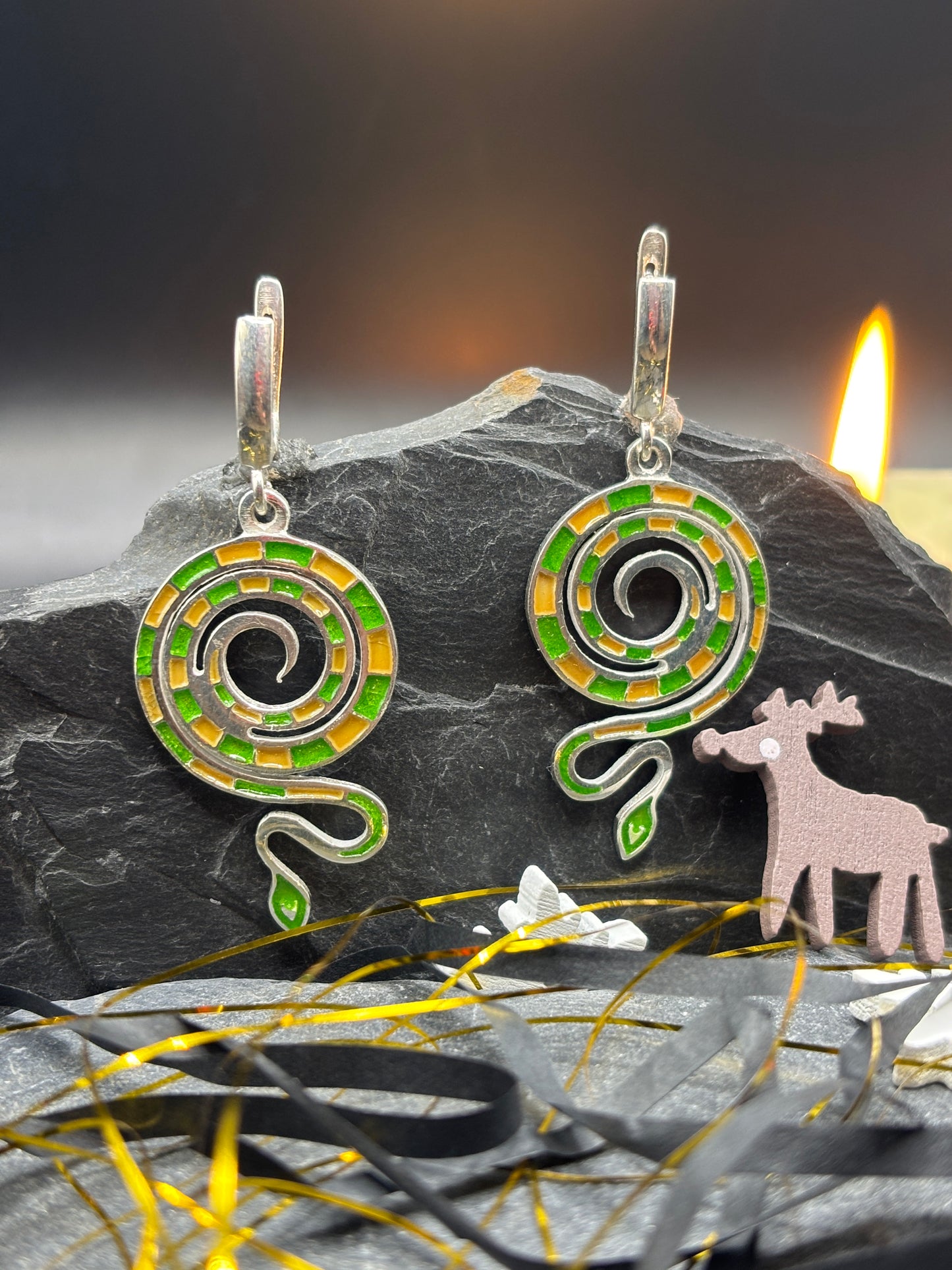 Earrings "New Year 2025 Snake"