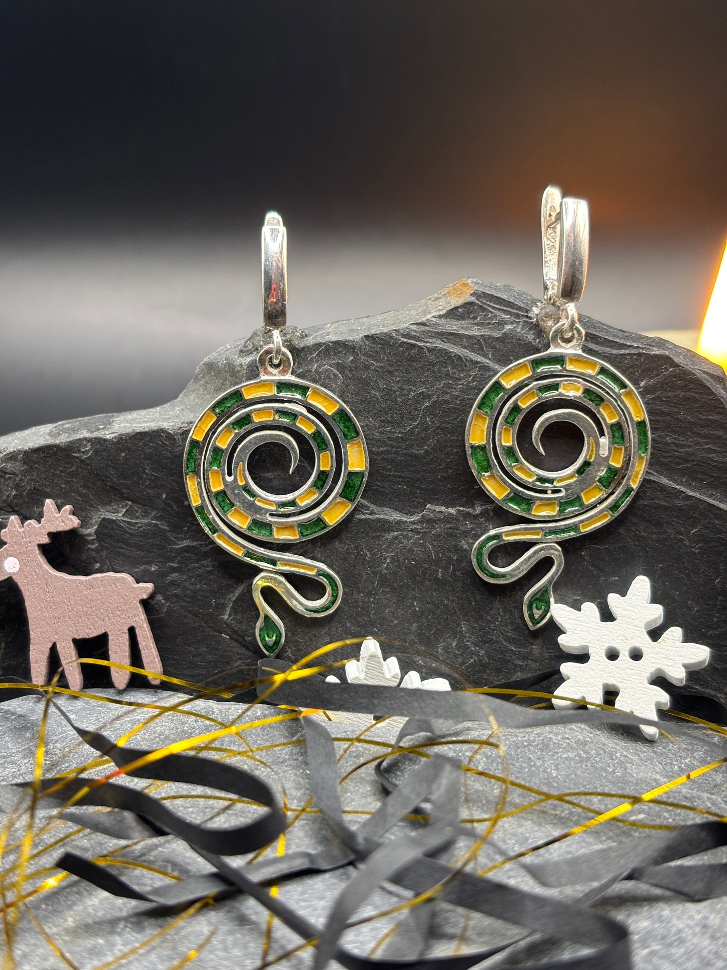 Earrings "New Year 2025 Snake"