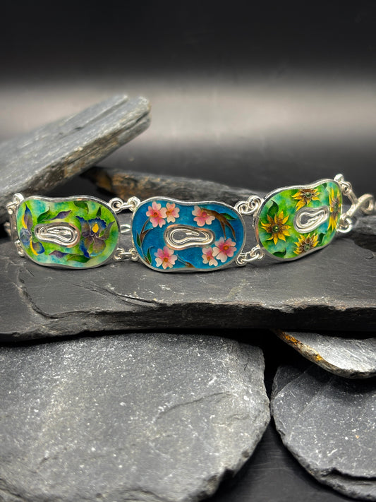 Bracelet "Gustav Klimt’s Floral Motifs"