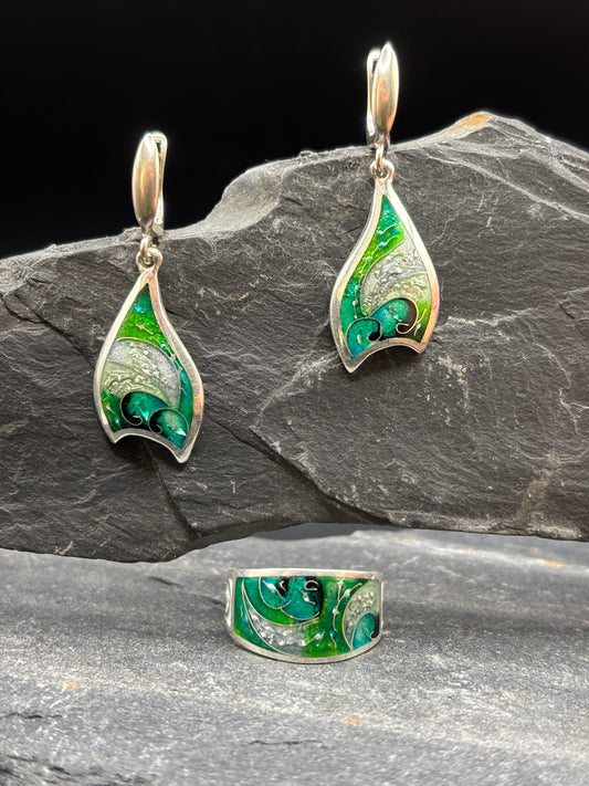 Set "Green Enamel"