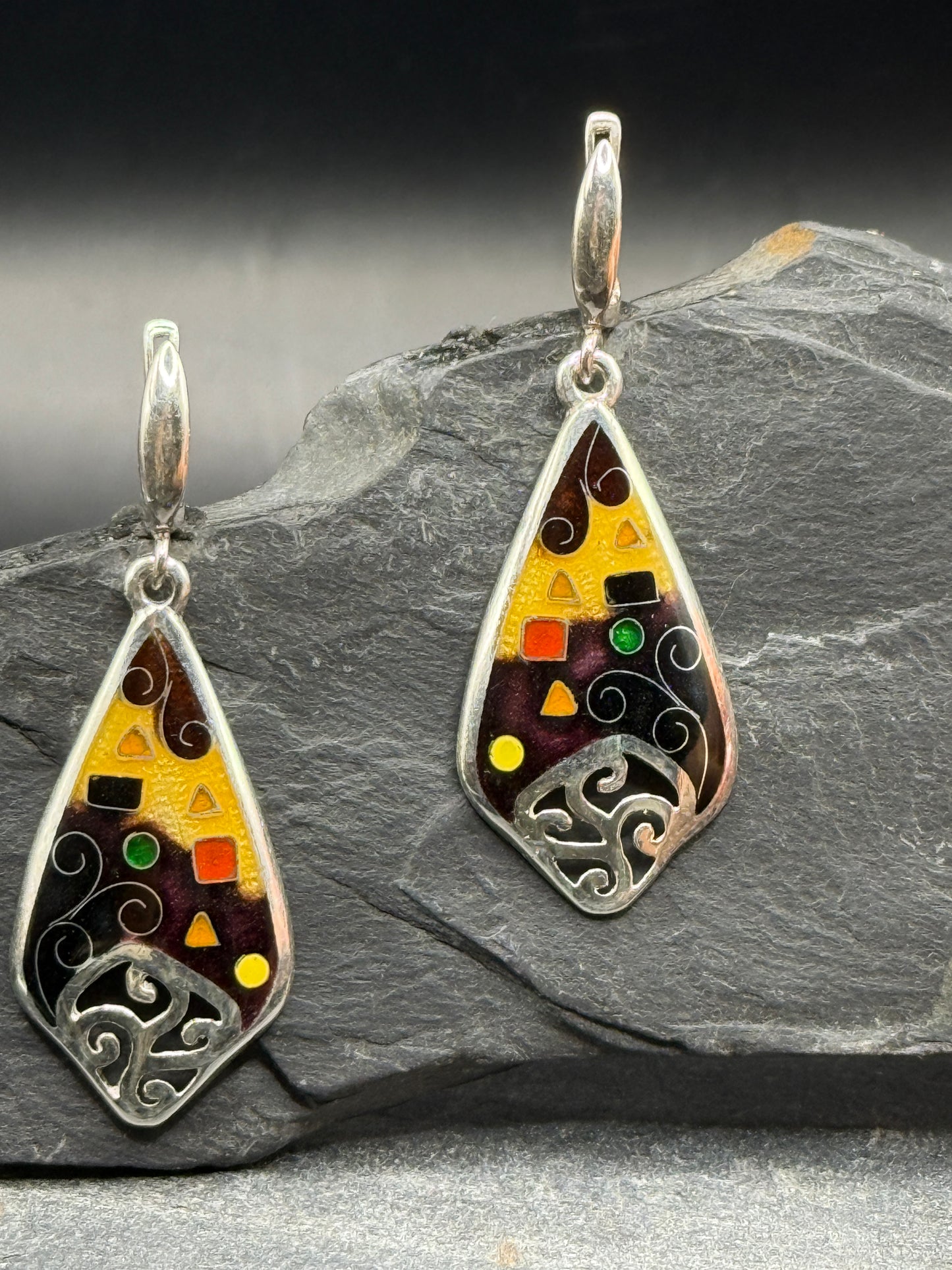 Earrings “Sunlit Mosaic”