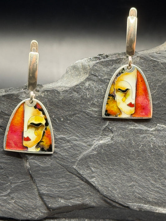 Earrings “Golden Tears”