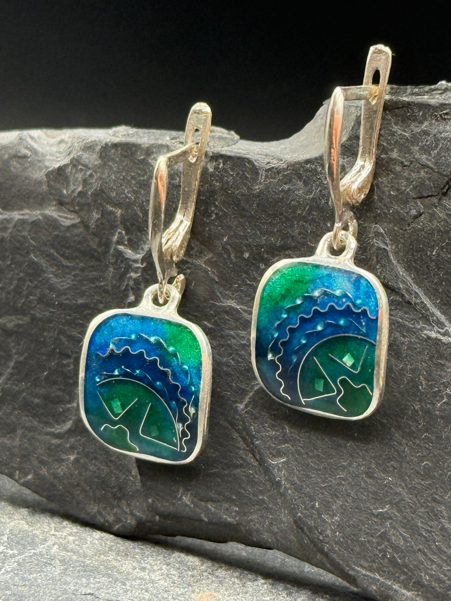 Earrings “Night Forest”