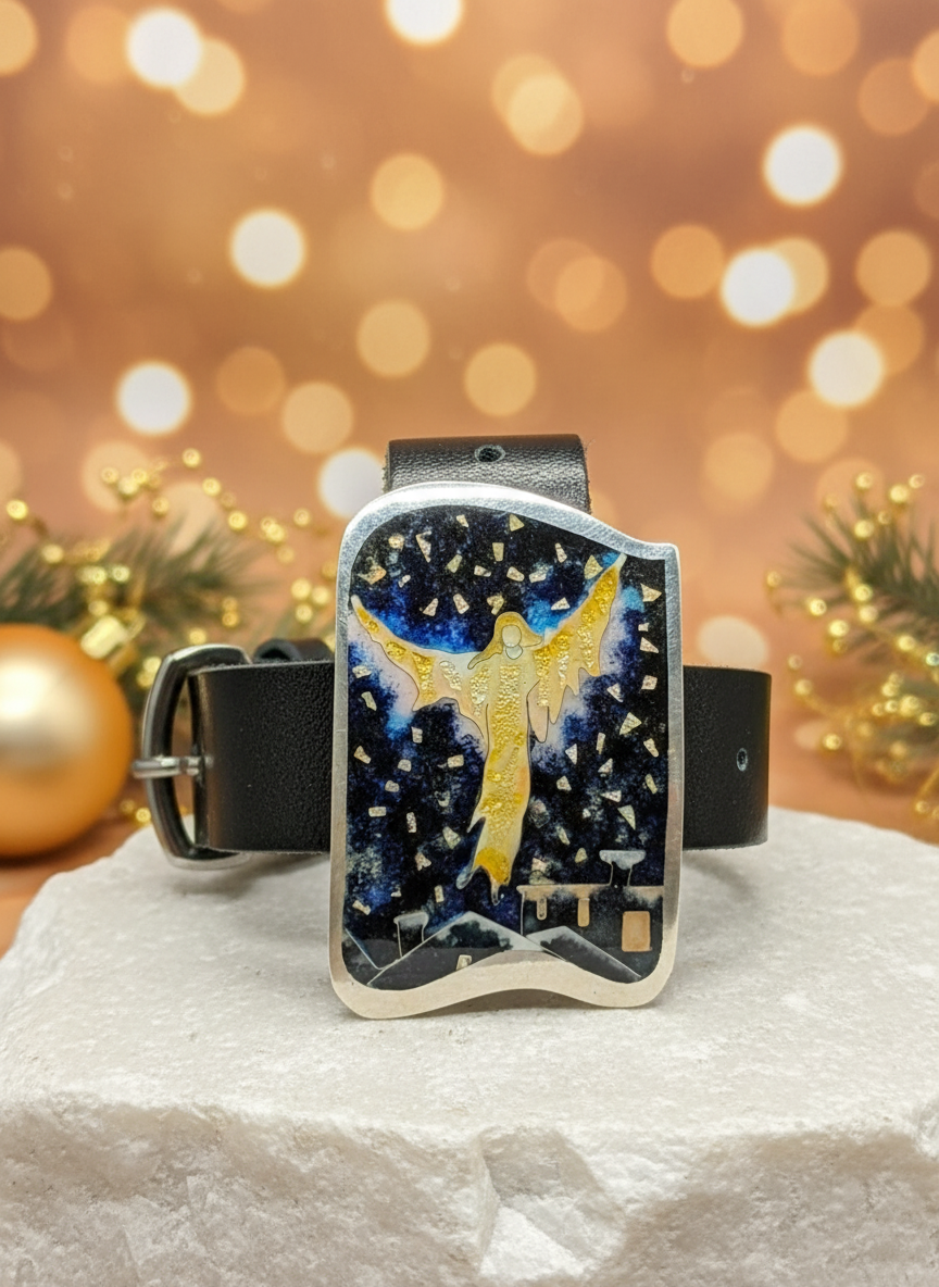 Bracelet “Winter Angel” – Silver Minanqari Enamel