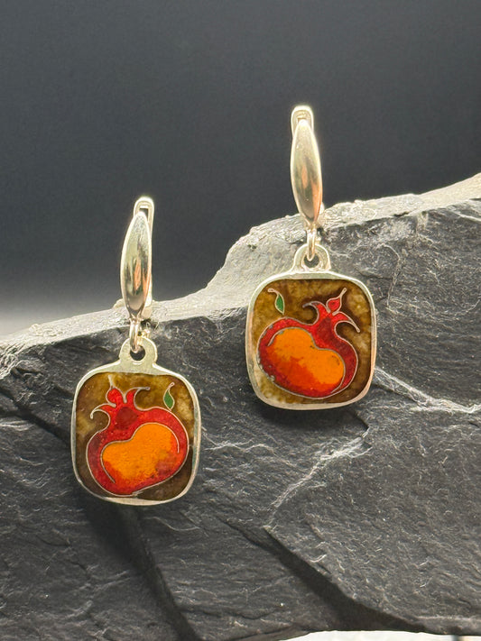 Earrings “Pomegranate”