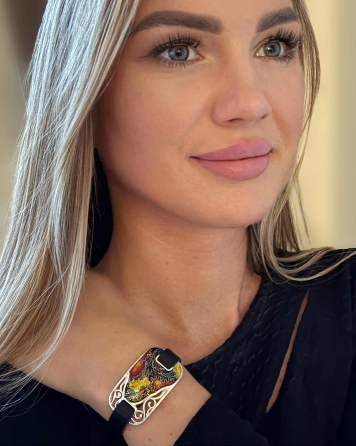 Bracelet  "View from the Rose Garden"