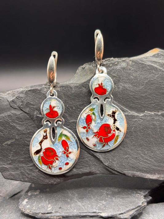Earings “Winter Pomegranate”