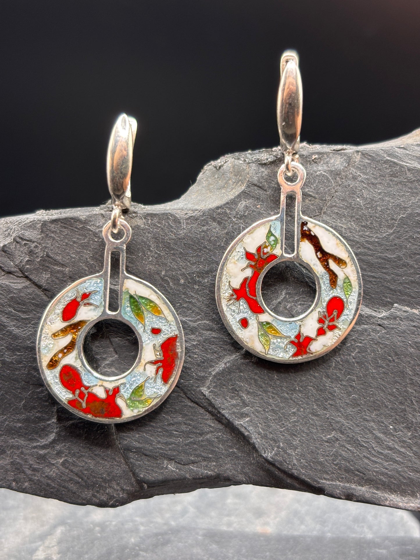 Earings “Winter Pomegranate”