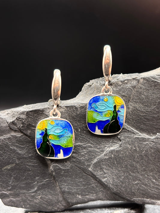 Earings  "Starry Night"