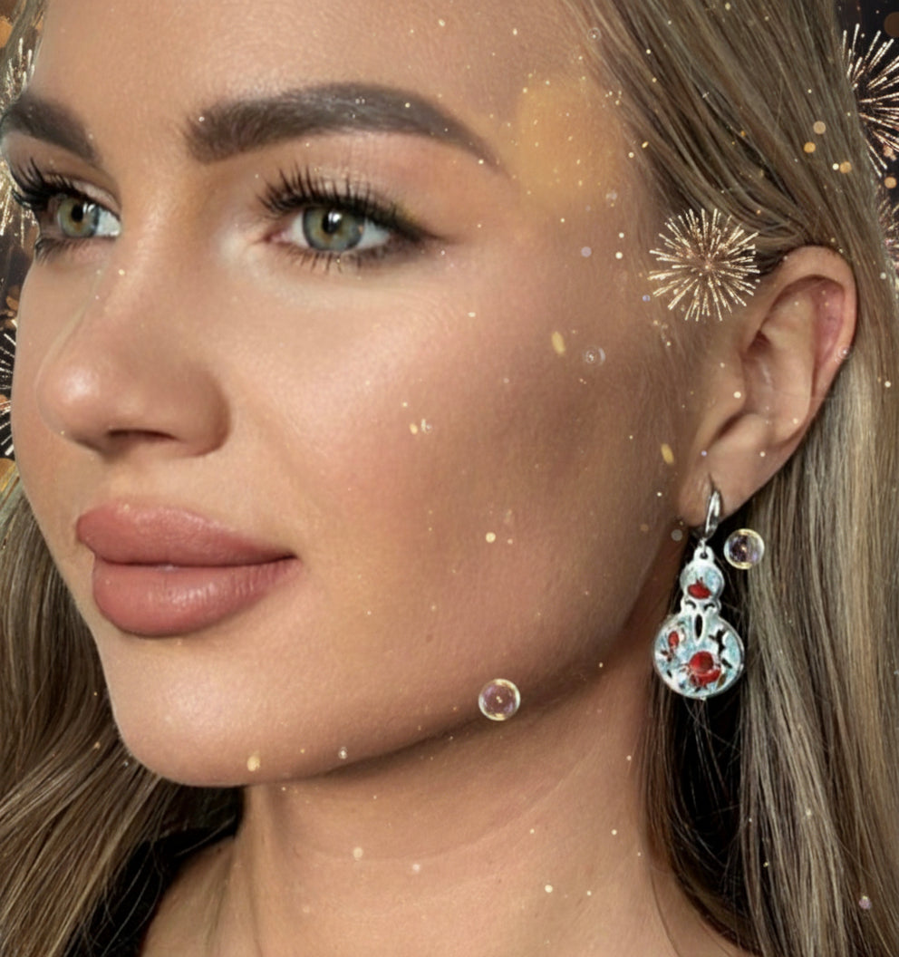 Earings “Winter Pomegranate”