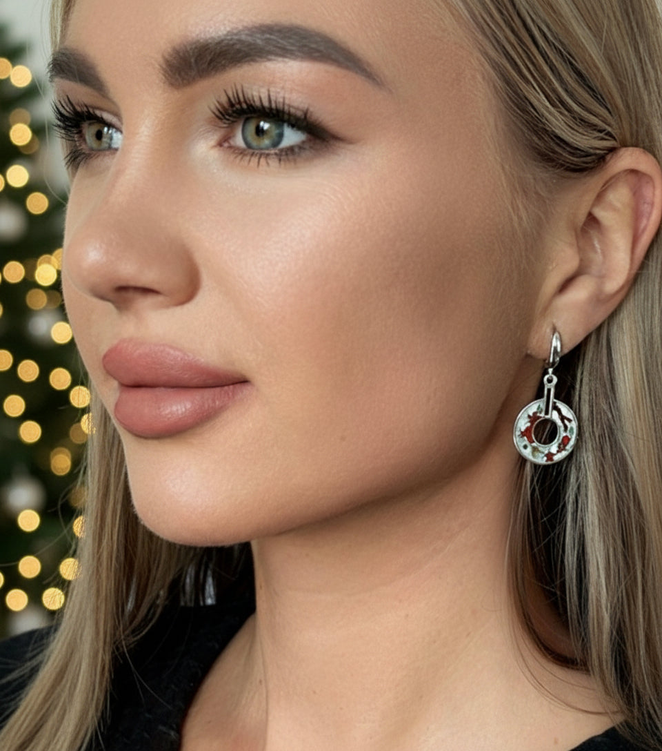 Earings “Winter Pomegranate”