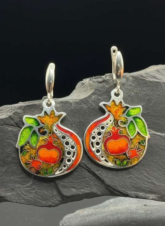 Earrings “Pomegranate”