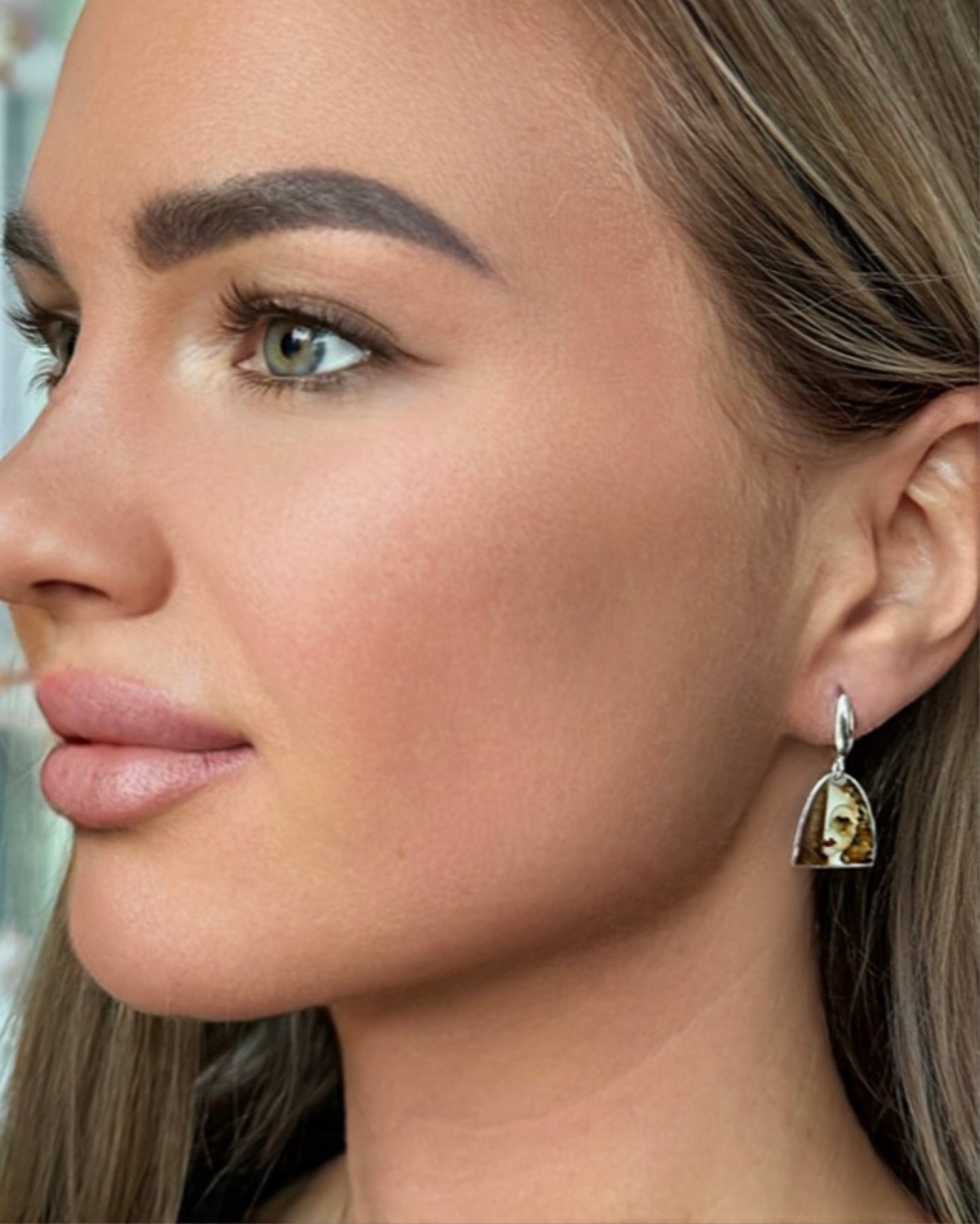 Earrings “Golden Tears” - Minanqari Art Jewelry