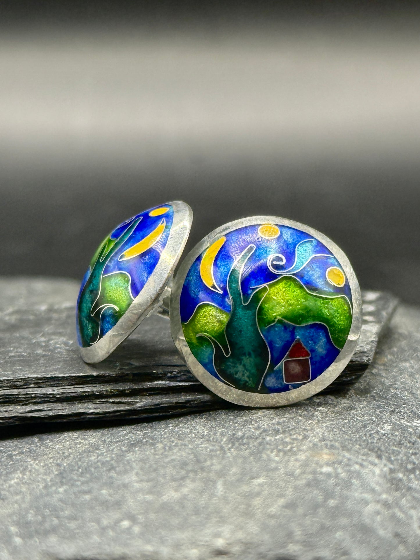 Kõrvarõngad “Tähistaevas” – Van Goghi inspireeritud Minankari ehted