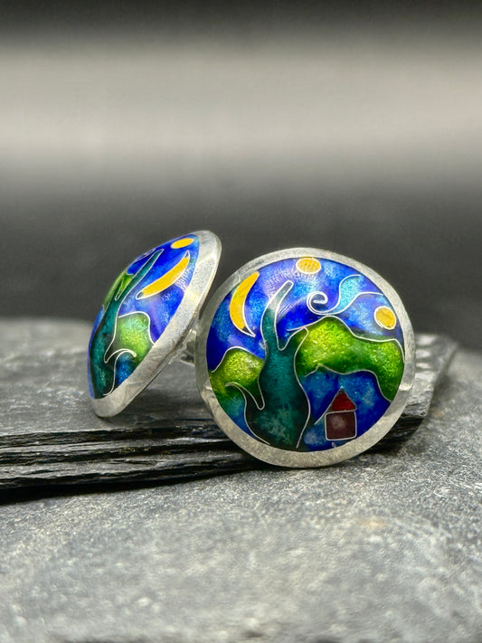 Kõrvarõngad “Tähistaevas” – Van Goghi inspireeritud Minankari ehted