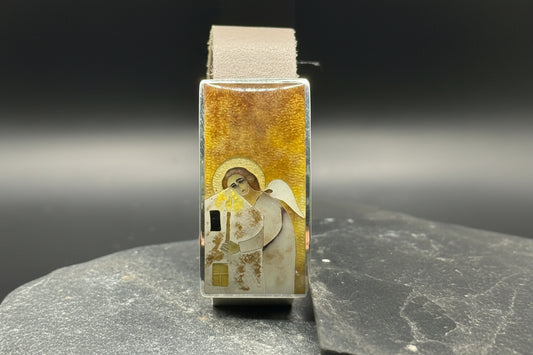 Браслет «Священная тишина» – Минанкари, серебро и эмаль.