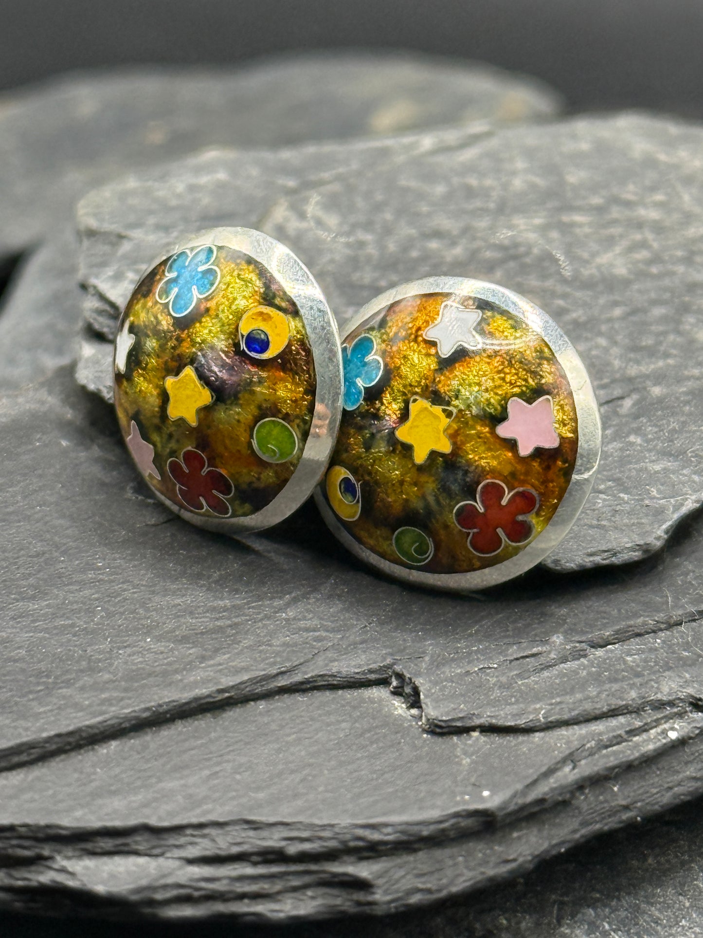 Kõrvarõngad "Värviline abstraktne kõrvarõngas" - Käsitöö email