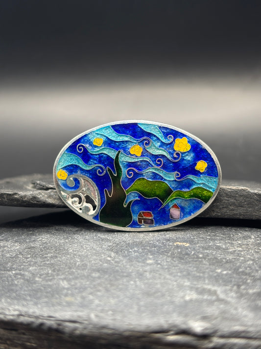 Brooch “Starry Night”