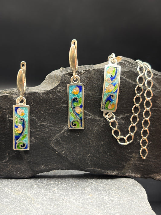 Komplekt "Roosad lilled"