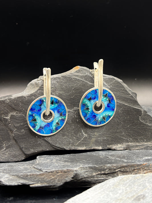 Earrings "Sea Abstraction"