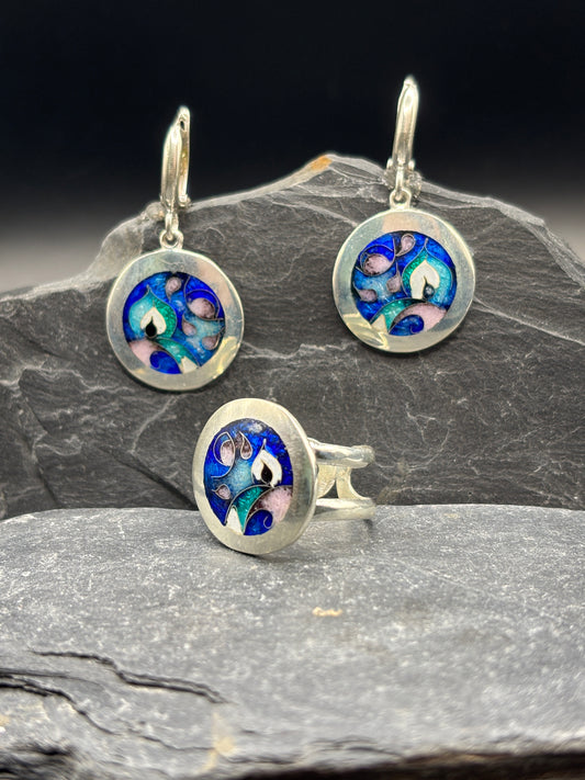 Set "Blue Abstraction"
