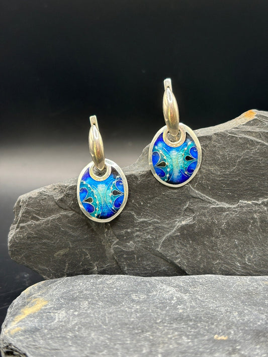 Earrings "Sea Abstraction"