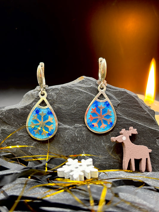 Earrings "Snowflakes"