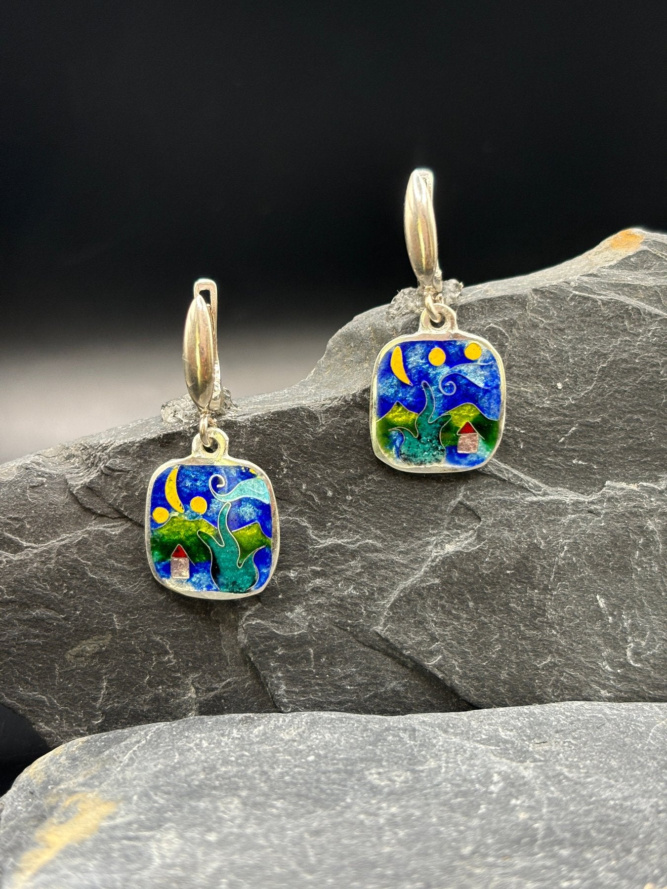 Earrings "Starry Night"